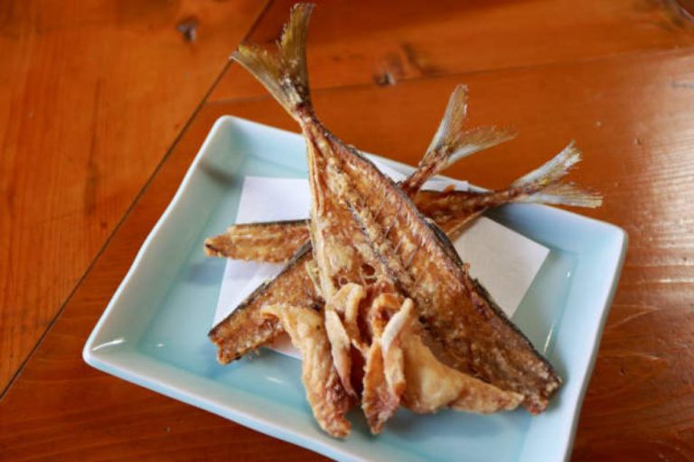 竹莢魚的魚骨仙貝