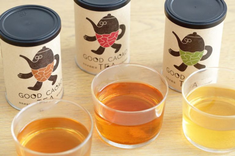 カカオハスクをブレンドした「GOOD CACAO TEA」シリーズ